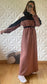 Robe sweat-shirt oversize - Terracotta